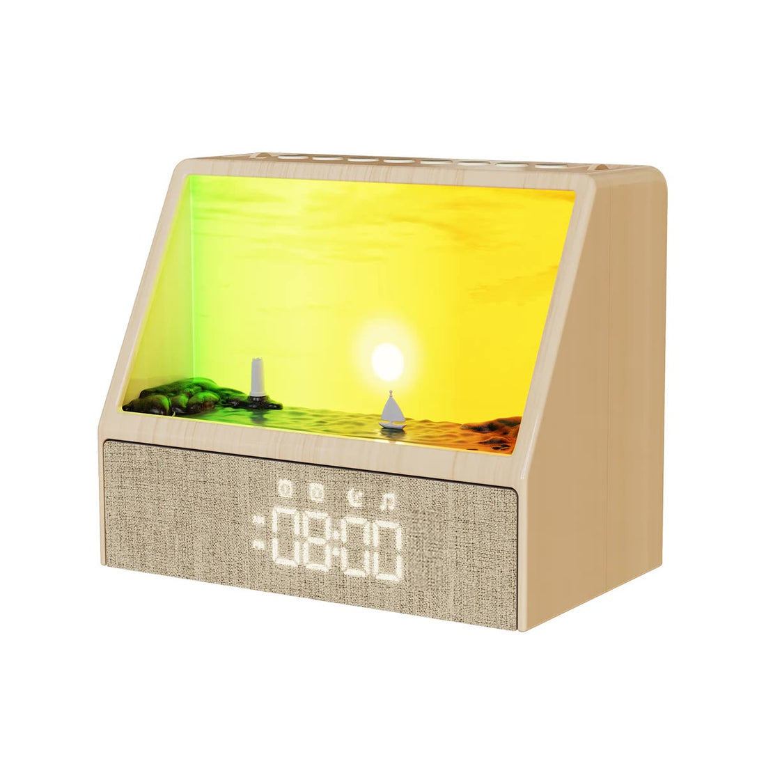 Lapirum Aurora con luz en tono verde